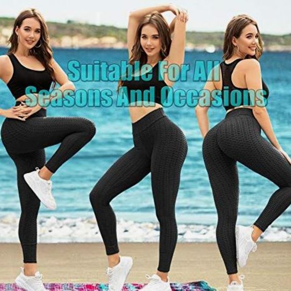 Activewear Anti Cellulite Butt Lift Black Leggings